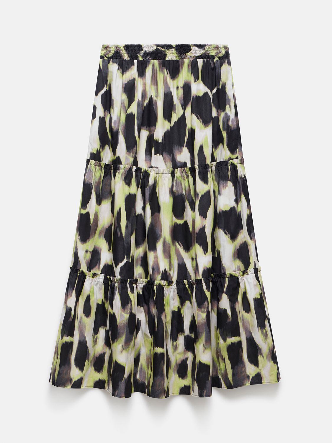 Buy Mint Velvet Cotton Maxi Skirt, Green/Multi Online at johnlewis.com
