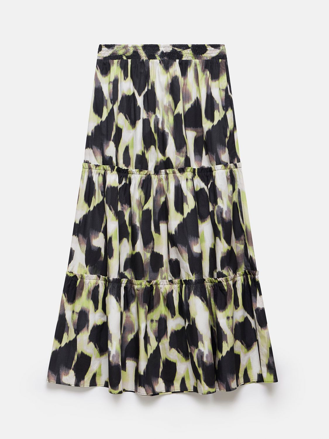 Buy Mint Velvet Cotton Maxi Skirt, Green/Multi Online at johnlewis.com