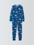 LEGO Kids' City Print Cotton Pyjama Set, Blue/Multi