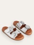 Boden Double Buckle Sliders, Silver