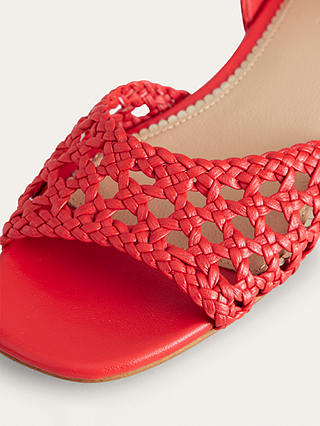 Boden Woven Flat Sandals, Post Box Red