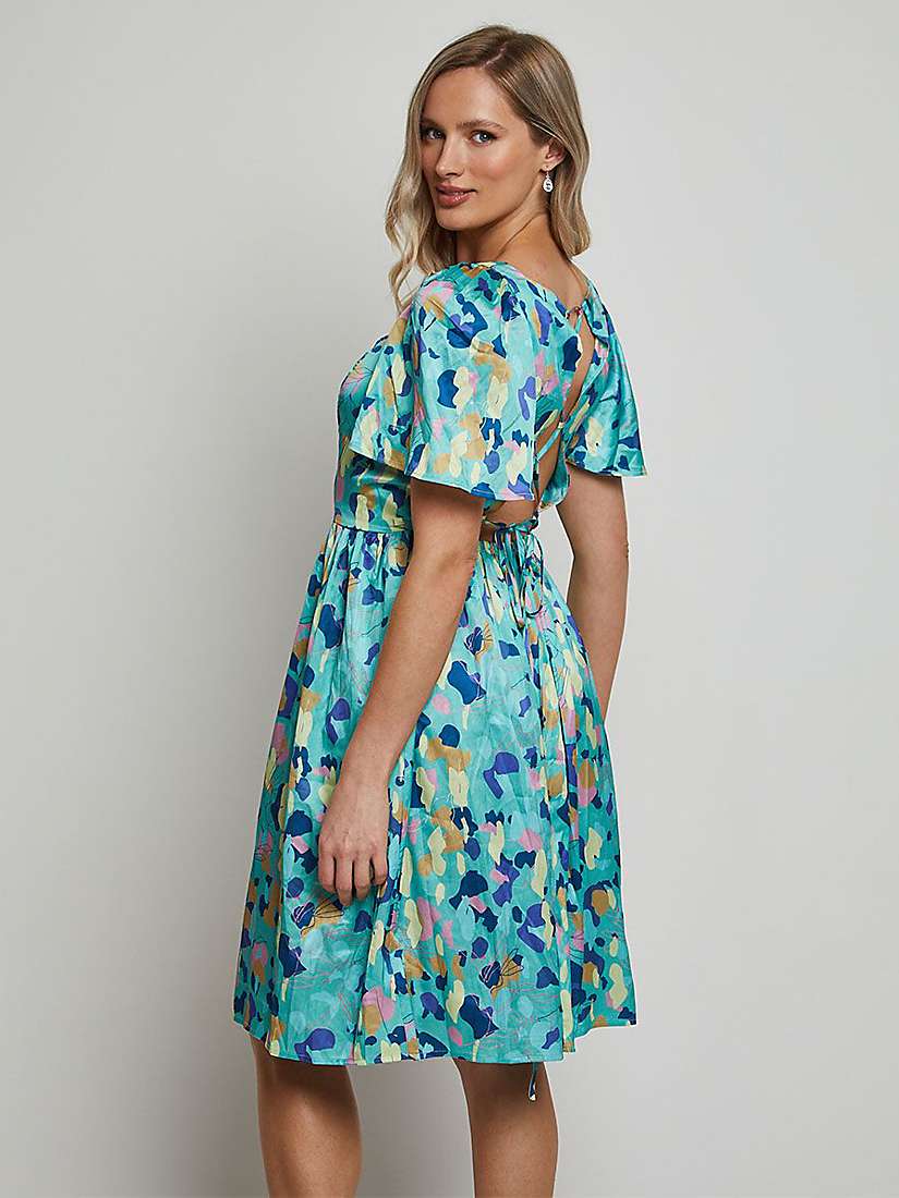 Buy Chi Chi London Square Neck Abstract Mini Dress, Multi Online at johnlewis.com