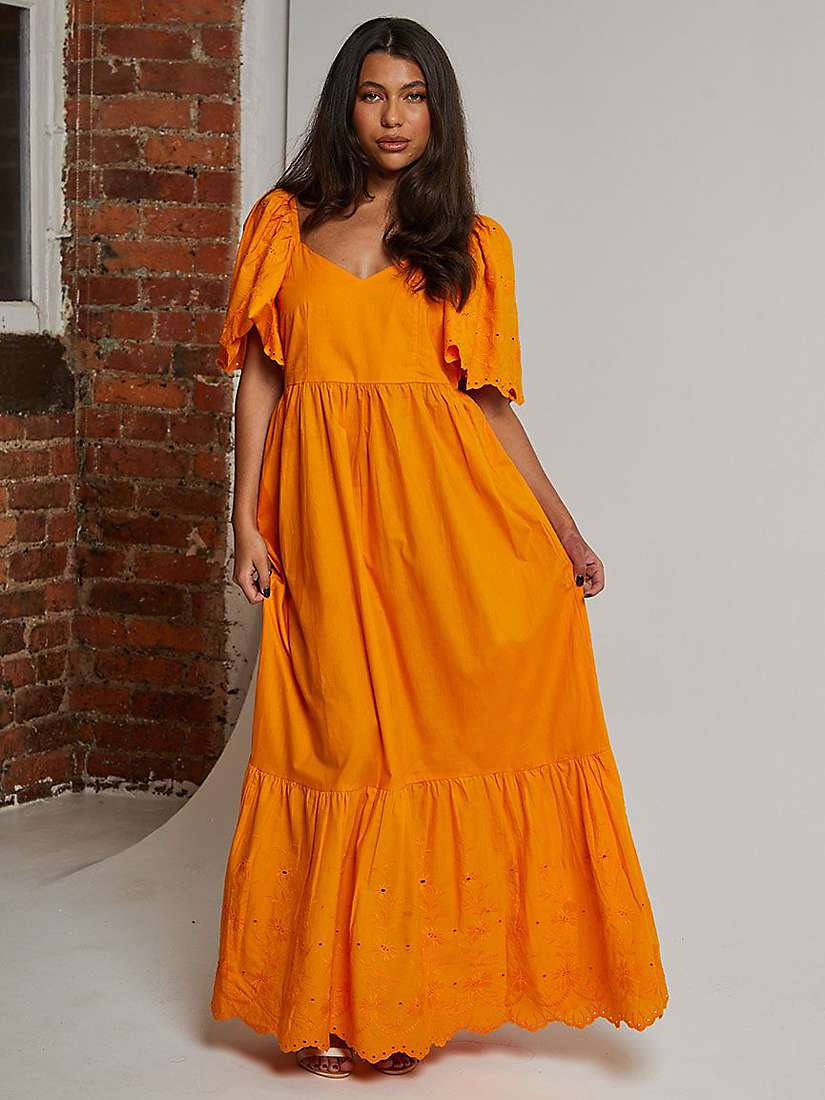 Buy Chi Chi London Broderie Maxi Dress Online at johnlewis.com