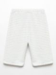 Mango Baby Diana Textured Culotte Trousers, Light Pastel Blue