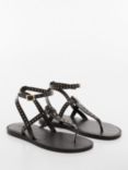 Mango Kids' Aida Stud Sandals, Black