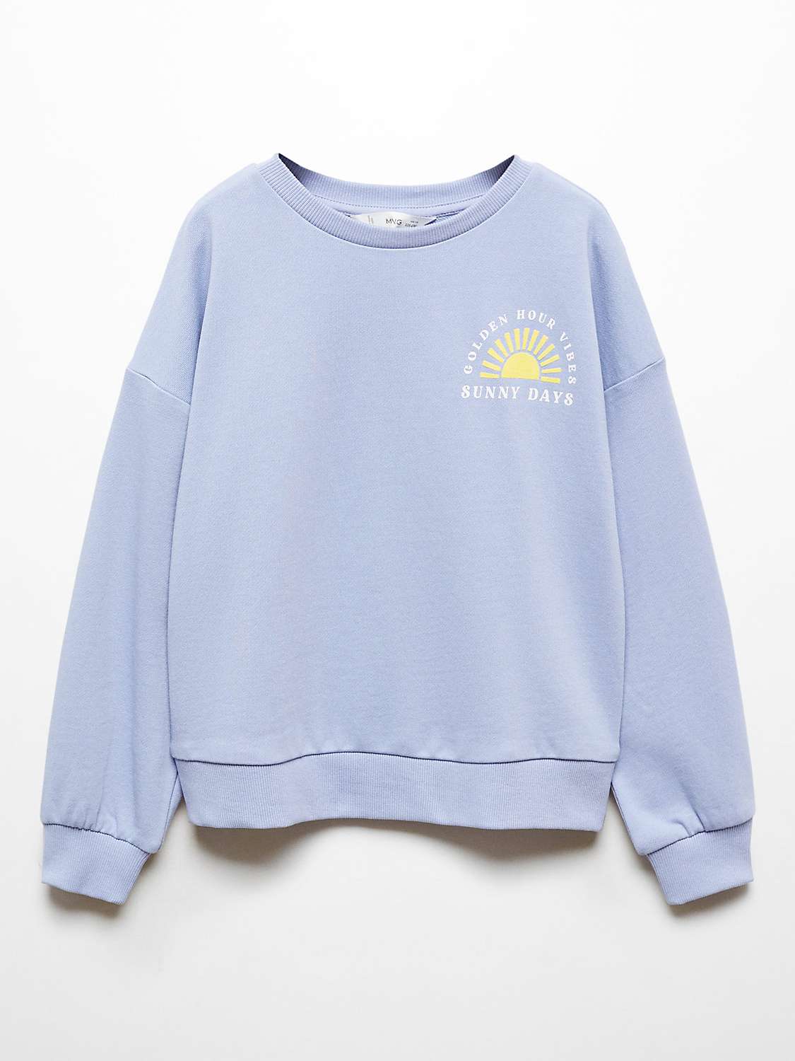 Buy Mango Kids' Golden Hour Sweatshirt, Medium Blue Online at johnlewis.com