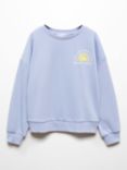 Mango Kids' Golden Hour Sweatshirt, Medium Blue