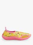 Angels by Accessorize Kids' Floral Butterfly Print Swim Shoes, Yellow