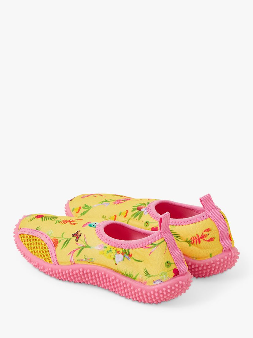 Buy Angels by Accessorize Kids' Floral Butterfly Print Swim Shoes, Yellow Online at johnlewis.com