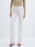 Mango Fiona Flared Jeans, White