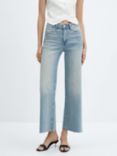 Mango Wide Leg Crop Jeans