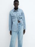 Mango Westie Denim Shirt, Blue