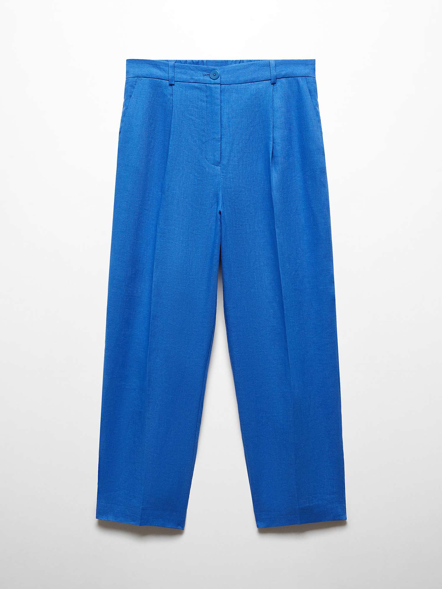 Buy Mango Brunoli Linen Straight Trousers Online at johnlewis.com