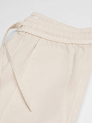 Mango Suki Straight Leg Cotton Trousers, Natural White