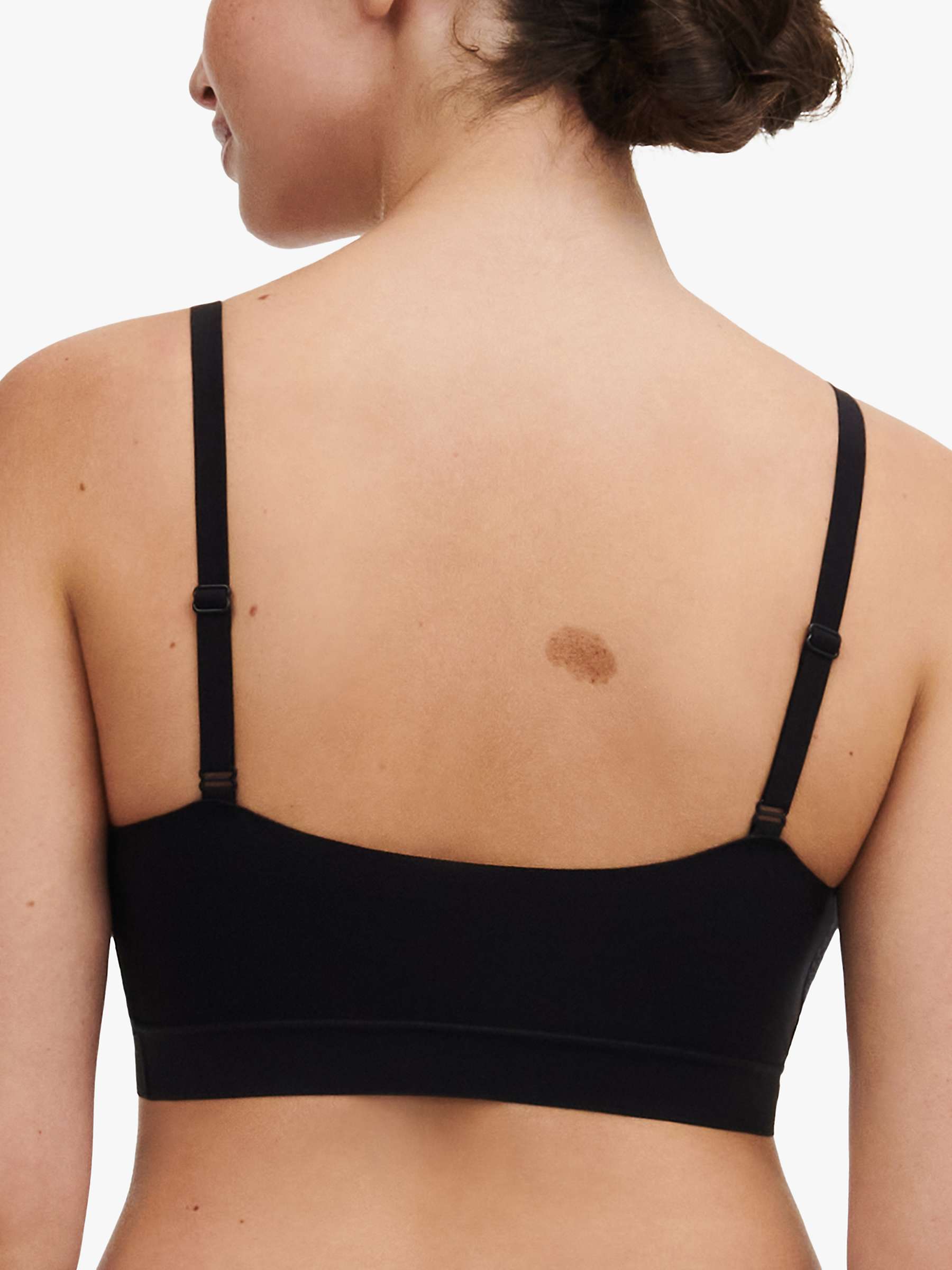 Buy Chantelle Soft Stretch Lace Padded Bralette, Black Online at johnlewis.com