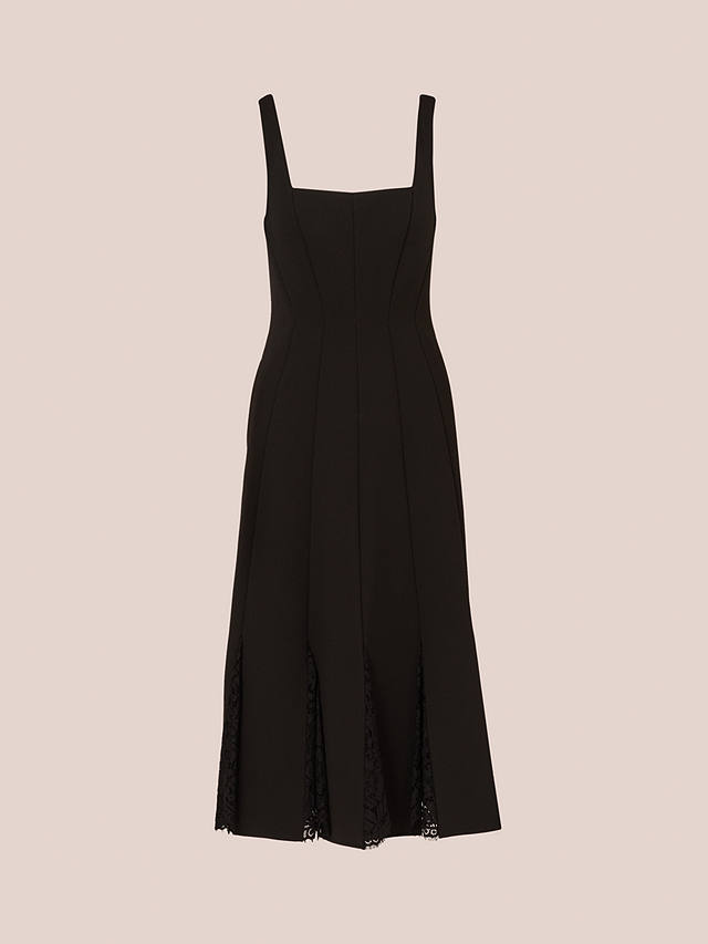 Aidan Mattox by Adrianna Papell Bonded Crepe Midi Dress, Black