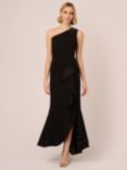 Adrianna Papell Studio Beaded Knit Crepe Maxi Dress, Black