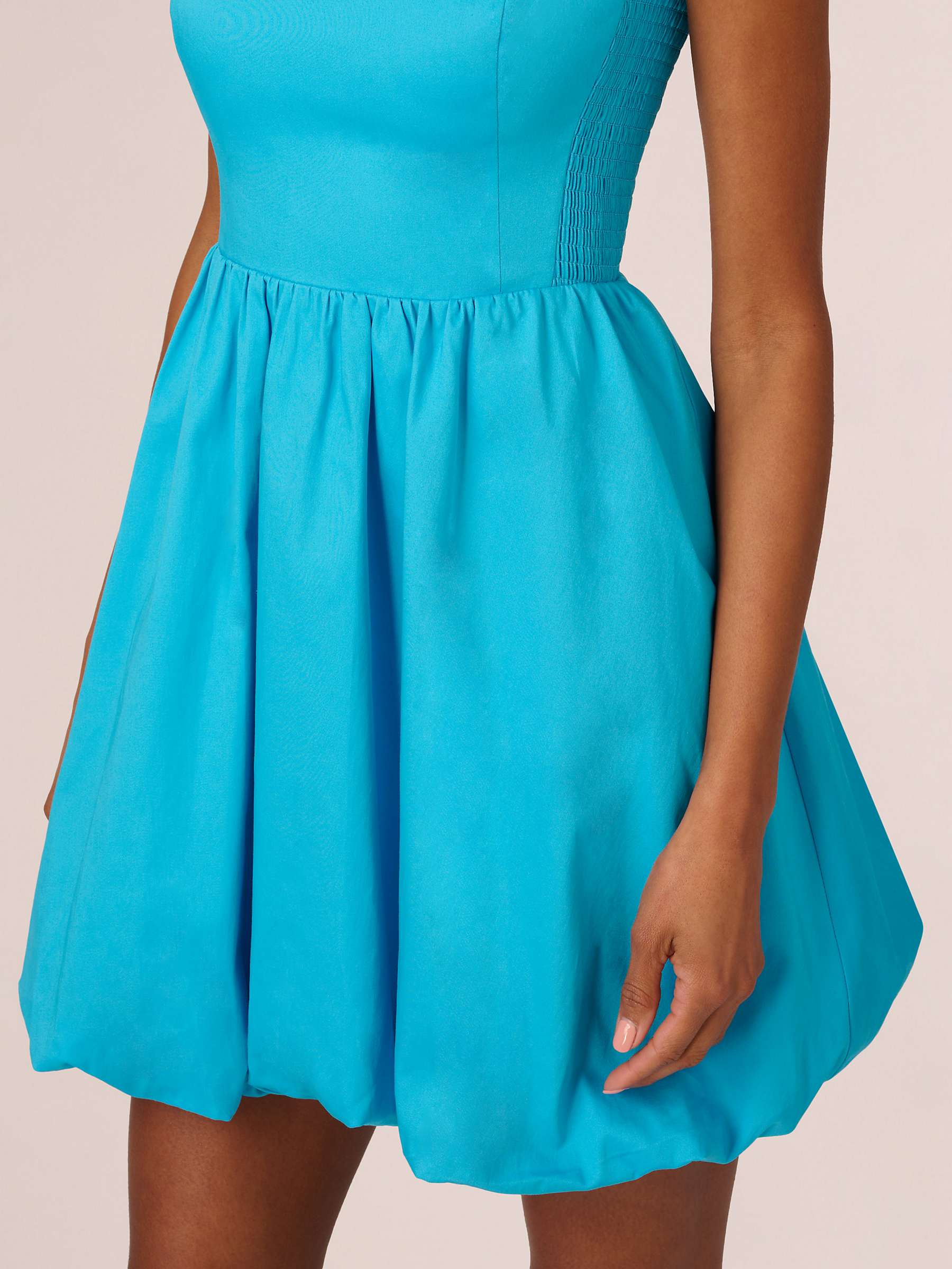 Buy Adrianna By Adrianna Papell Tie Shoulder Mini Dress, Azure Blue Online at johnlewis.com