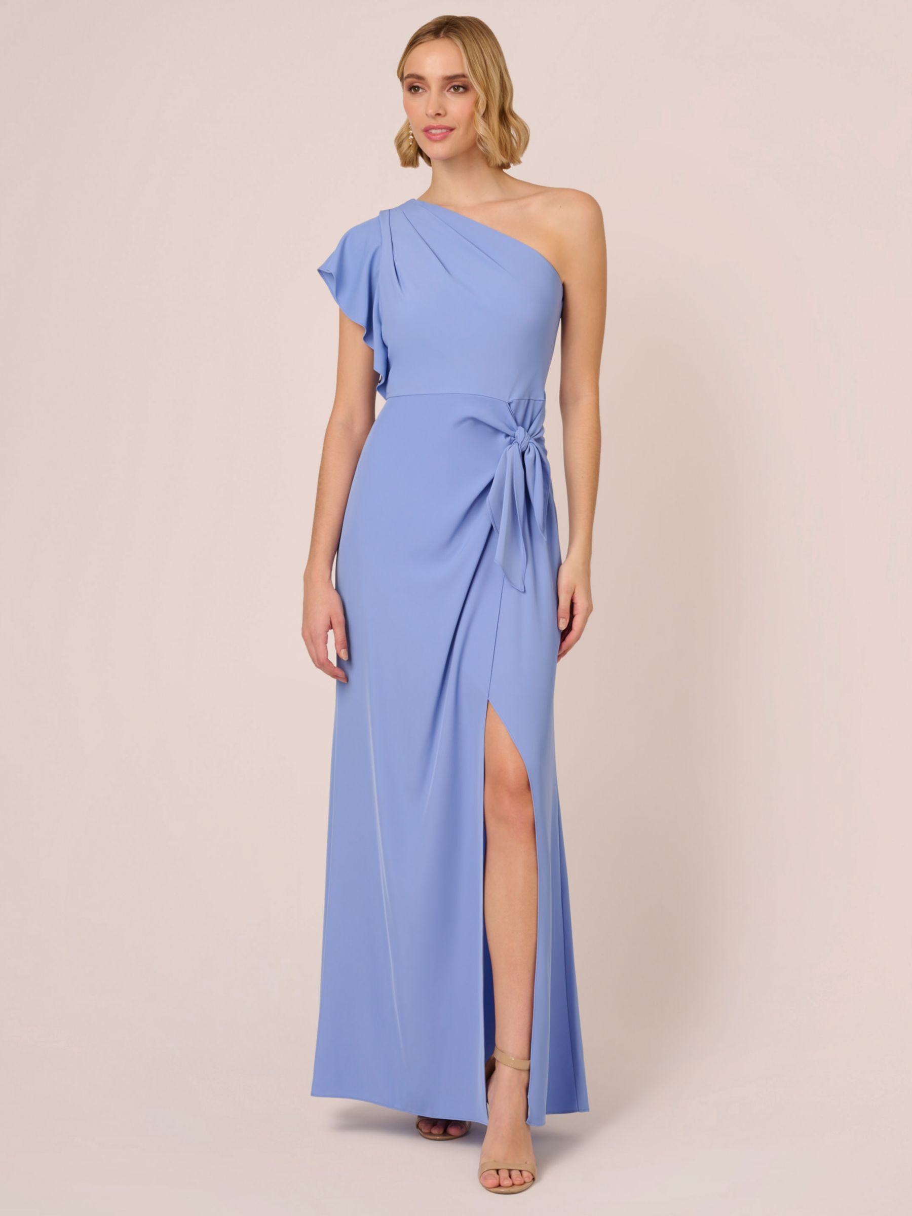 Adrianna Papell One Shoulder Maxi Dress, Peri Cruise, 6