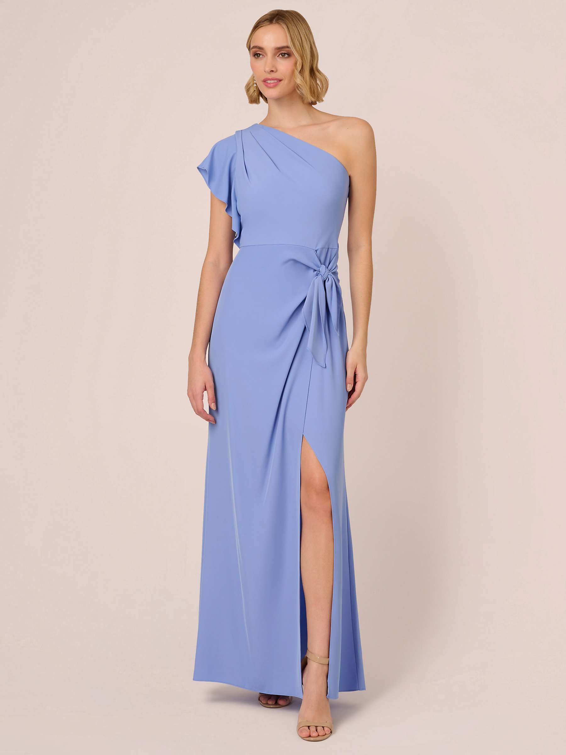 Buy Adrianna Papell One Shoulder Maxi Dress, Peri Cruise Online at johnlewis.com