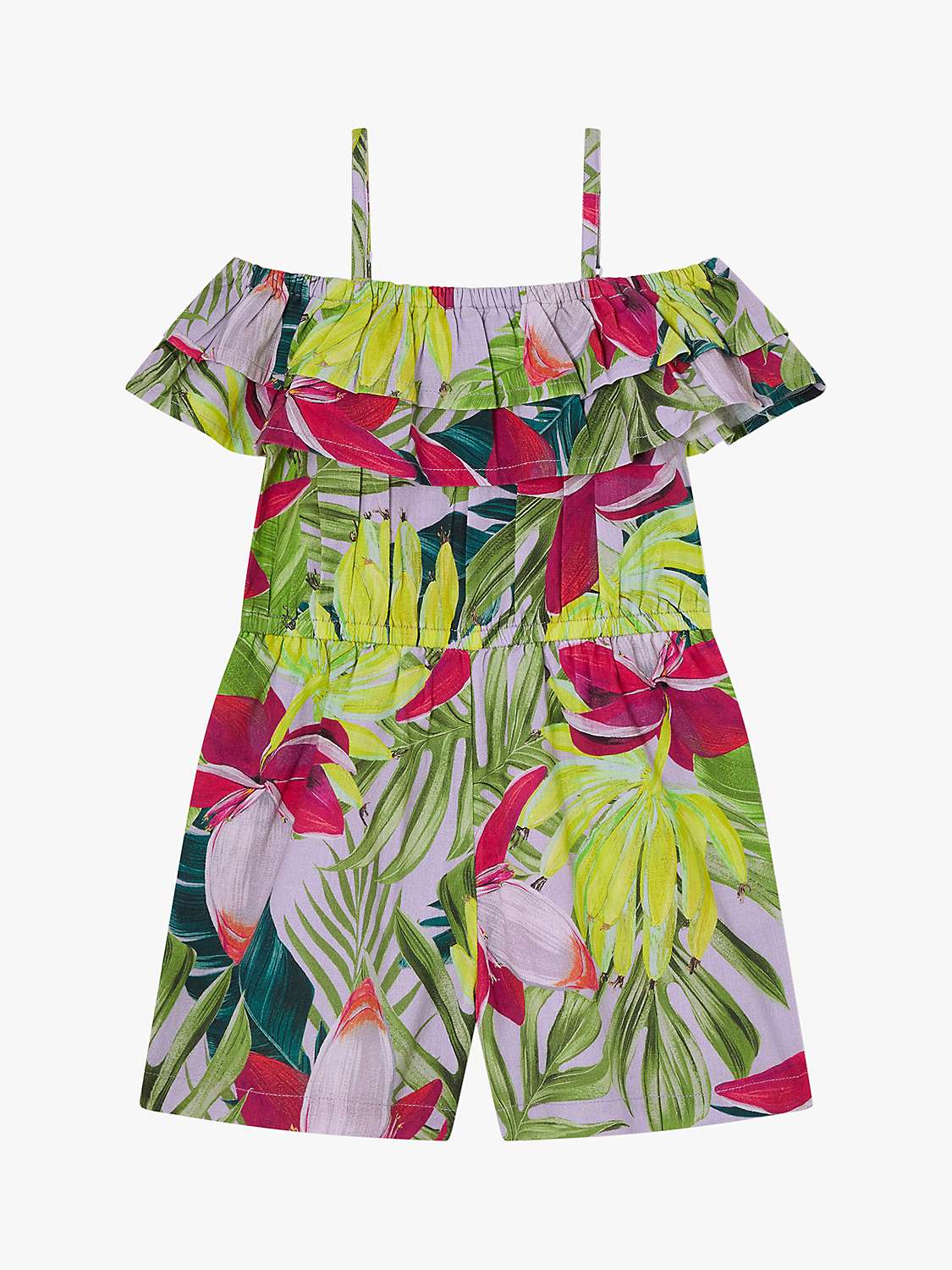 Buy Angels by Accessorize Kids' Tropical Print Jumpsuit, Multi Online at johnlewis.com