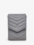 Radley Rowe Avenue Leather Flapover Phone Crossbody Bag, Cloud Burst