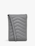 Radley Rowe Avenue Leather Flapover Phone Crossbody Bag, Cloud Burst