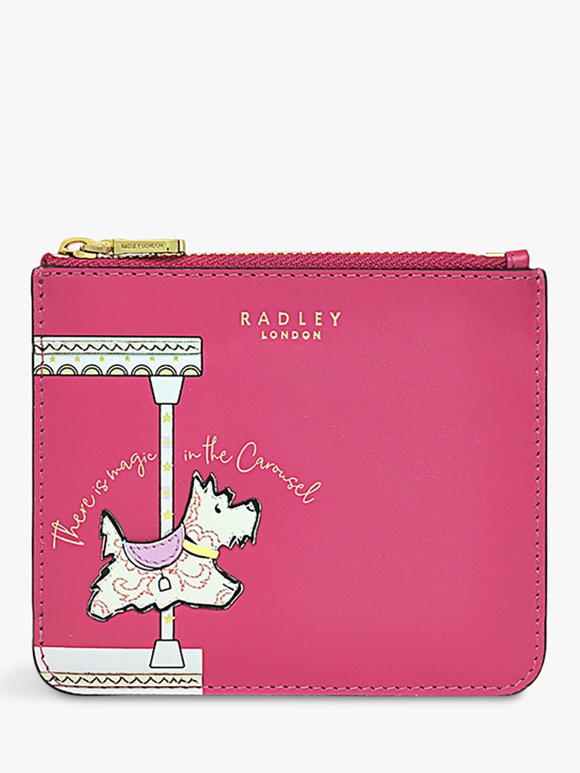 Radley Magic Carousel Small Zip Top Coin Purse, Coulis, One Size