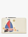 Radley Sail Away Leather Medium Purse, Chalk