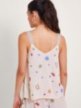 Monsoon Arti Embroidered Cami Top, Ivory