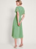 Monsoon Leona Embellished Midi Dress, Green