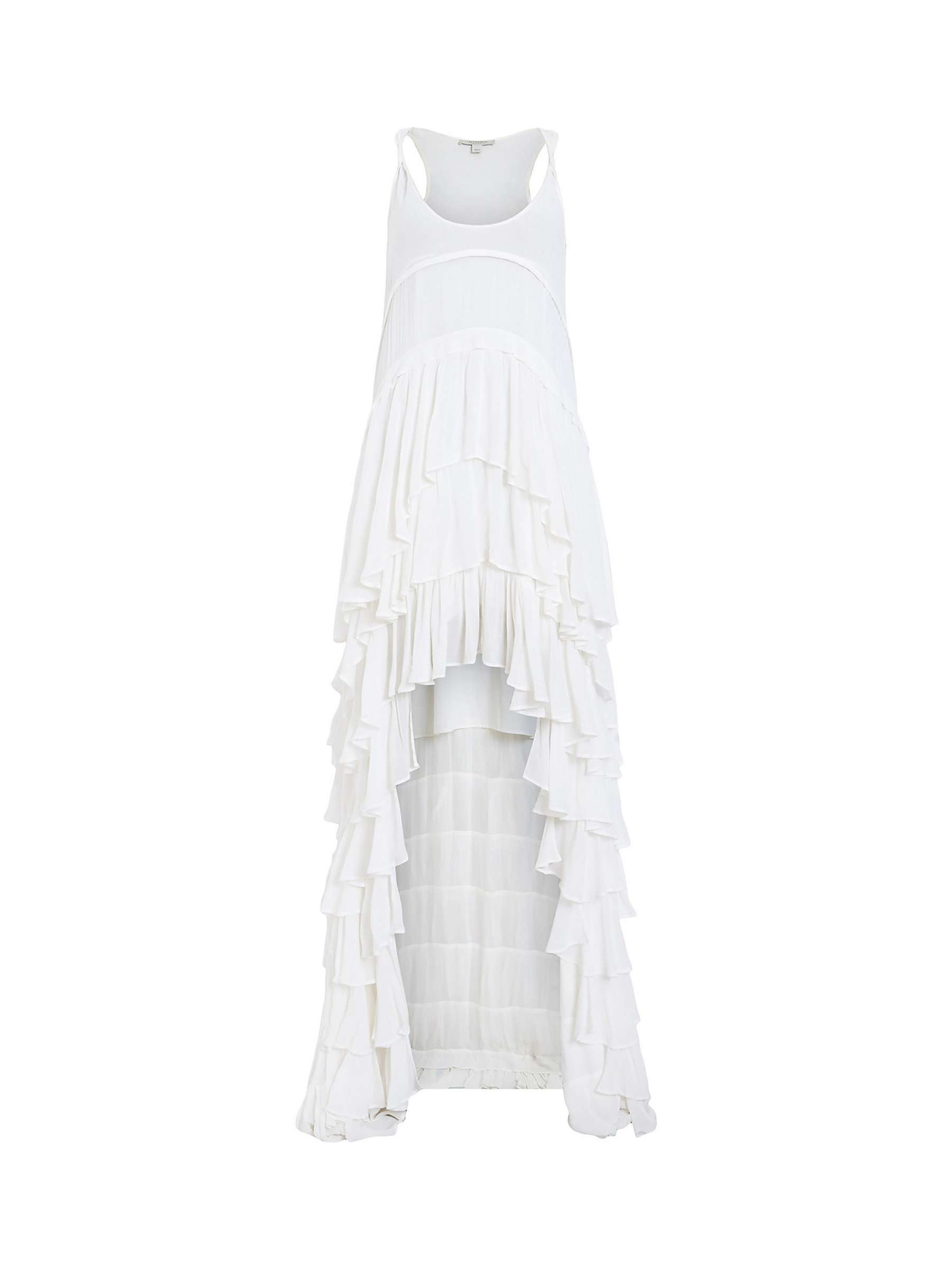 Buy AllSaints Cavarly Tiered Hi-Low Hem Maxi Dress Online at johnlewis.com