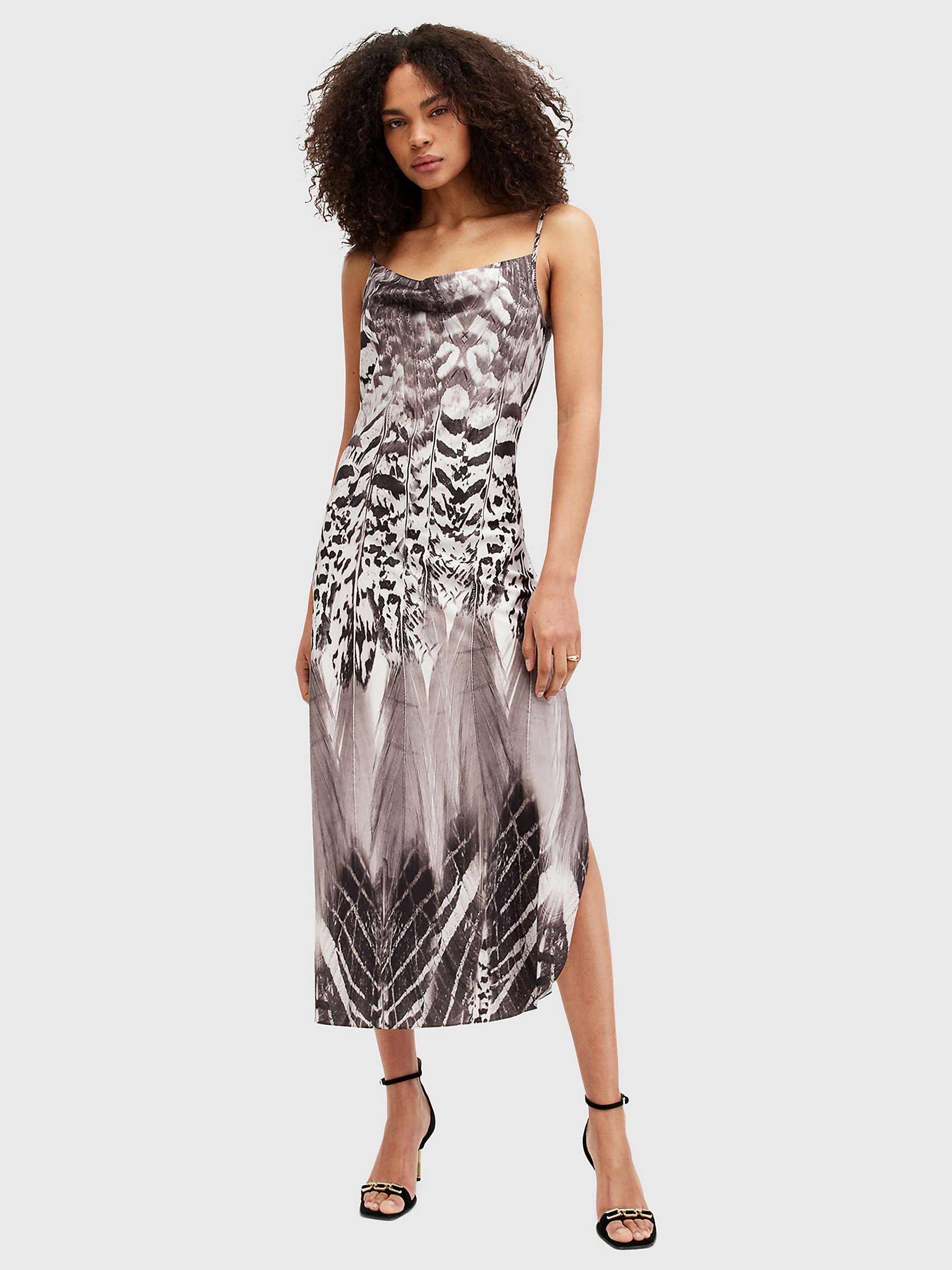 Buy AllSaints Hadley Sierra Slip Dress, White/Multi Online at johnlewis.com