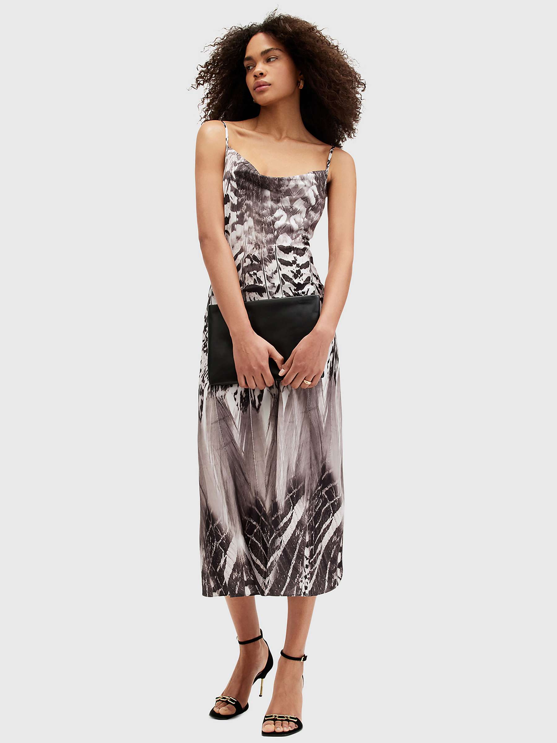 Buy AllSaints Hadley Sierra Slip Dress, White/Multi Online at johnlewis.com