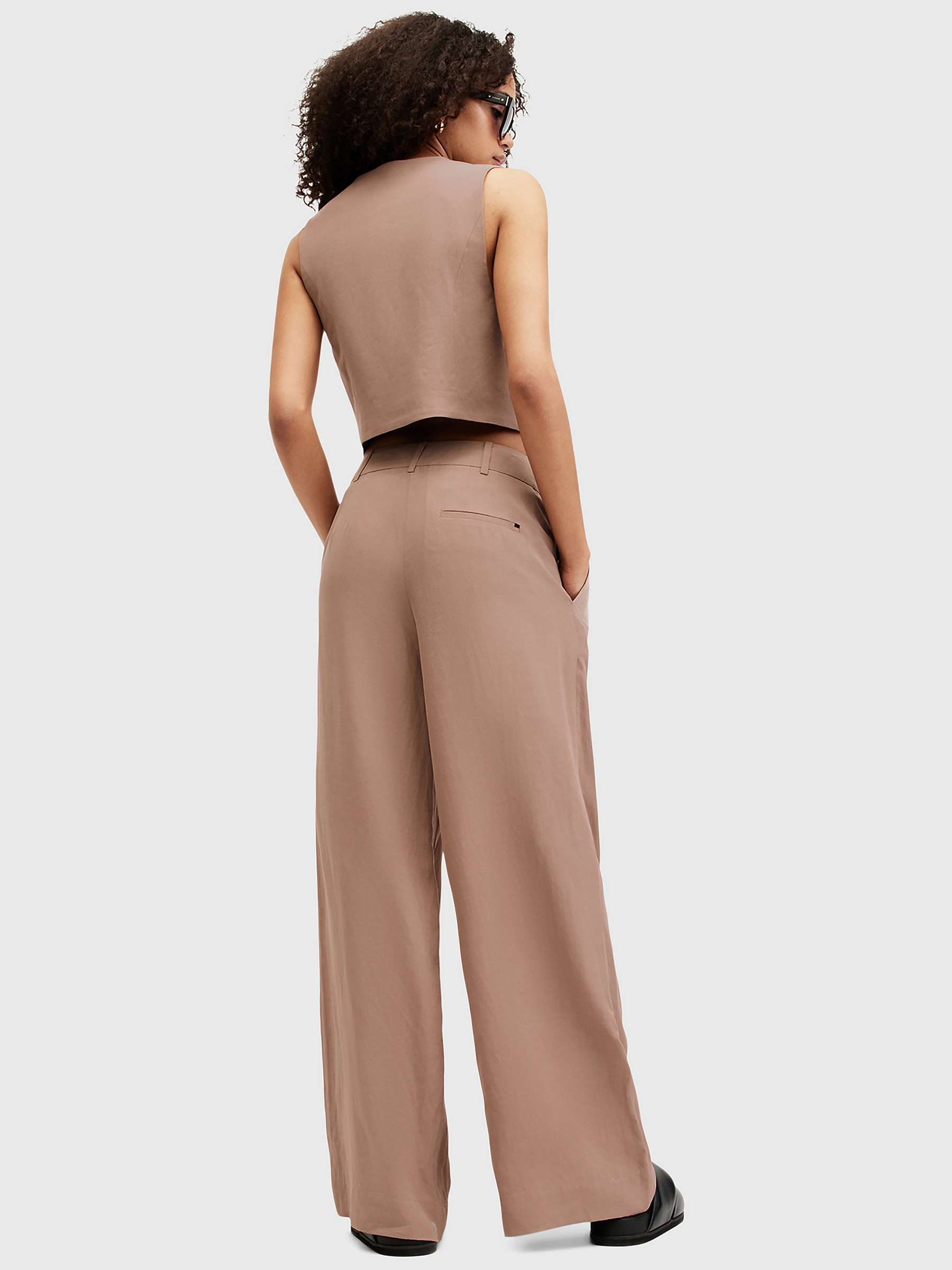 Buy AllSaints Deri Lyn Wide Leg Tailored Trousers Online at johnlewis.com