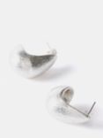 Mint Velvet Textured Drop Earrings, Silver