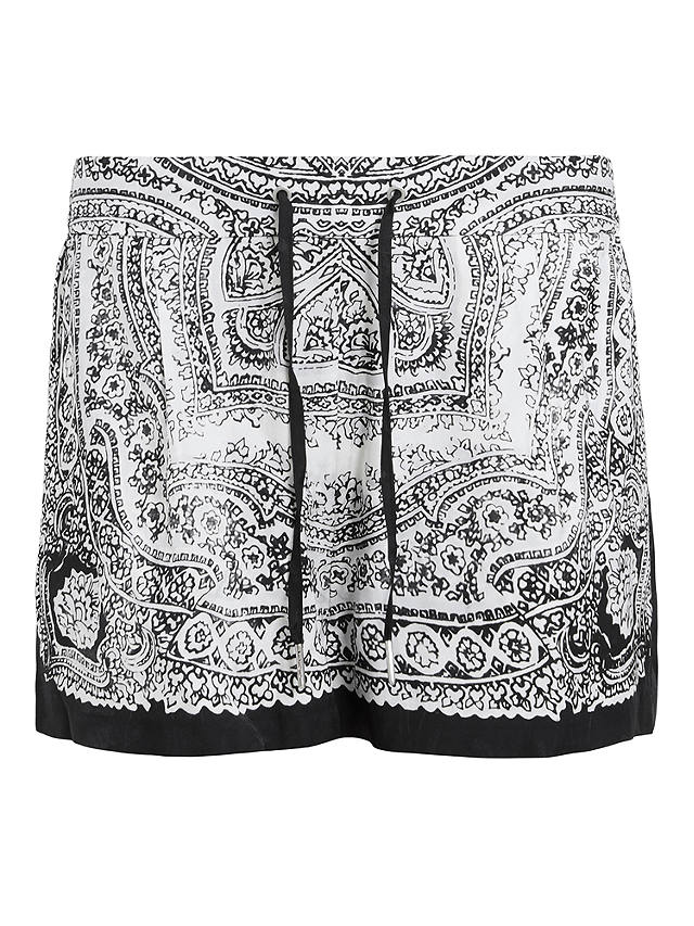 AllSaints Aleida Rafaela Shorts, Black/White