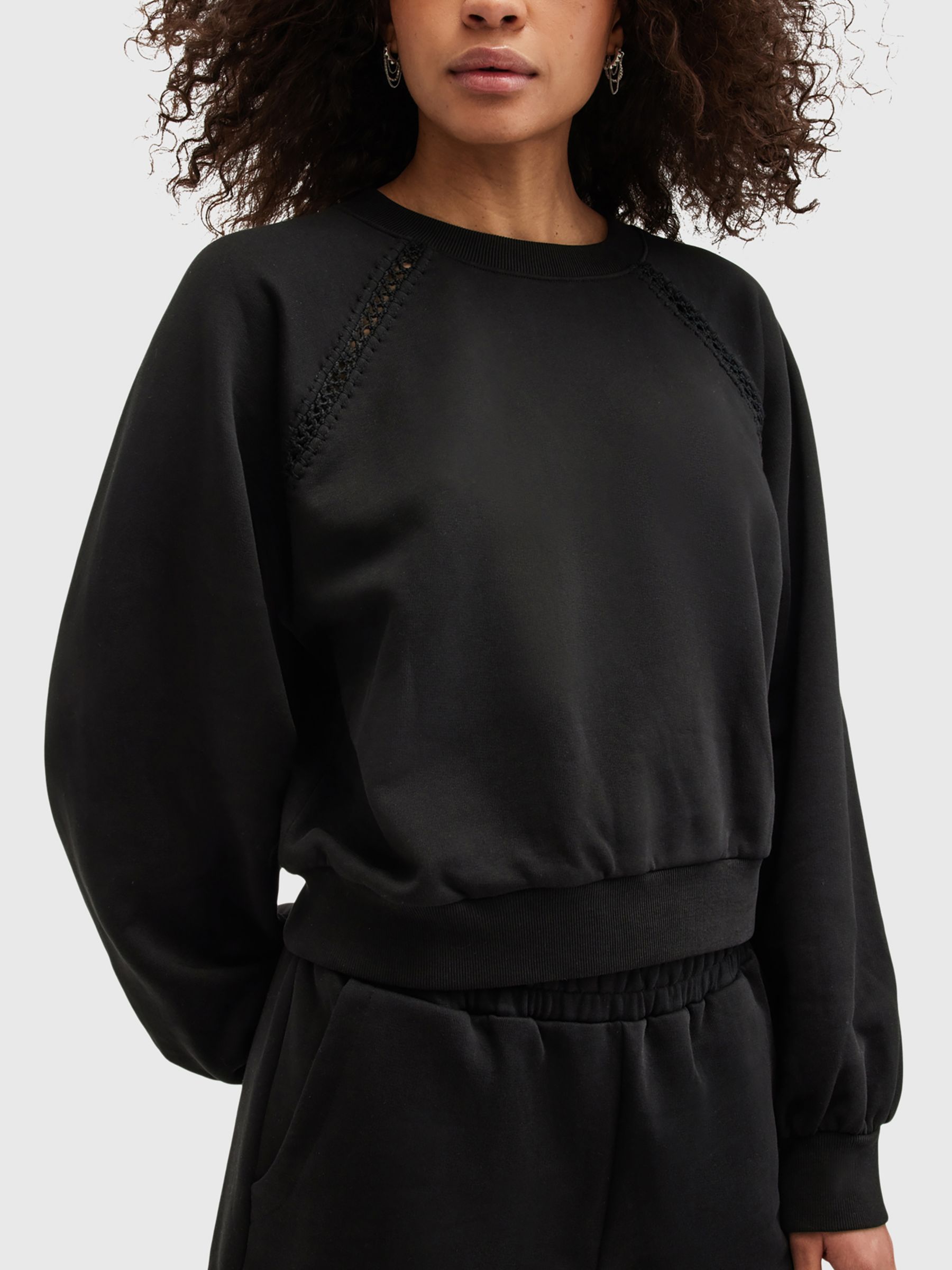 AllSaints Ewelina Sweatshirt, Black, L