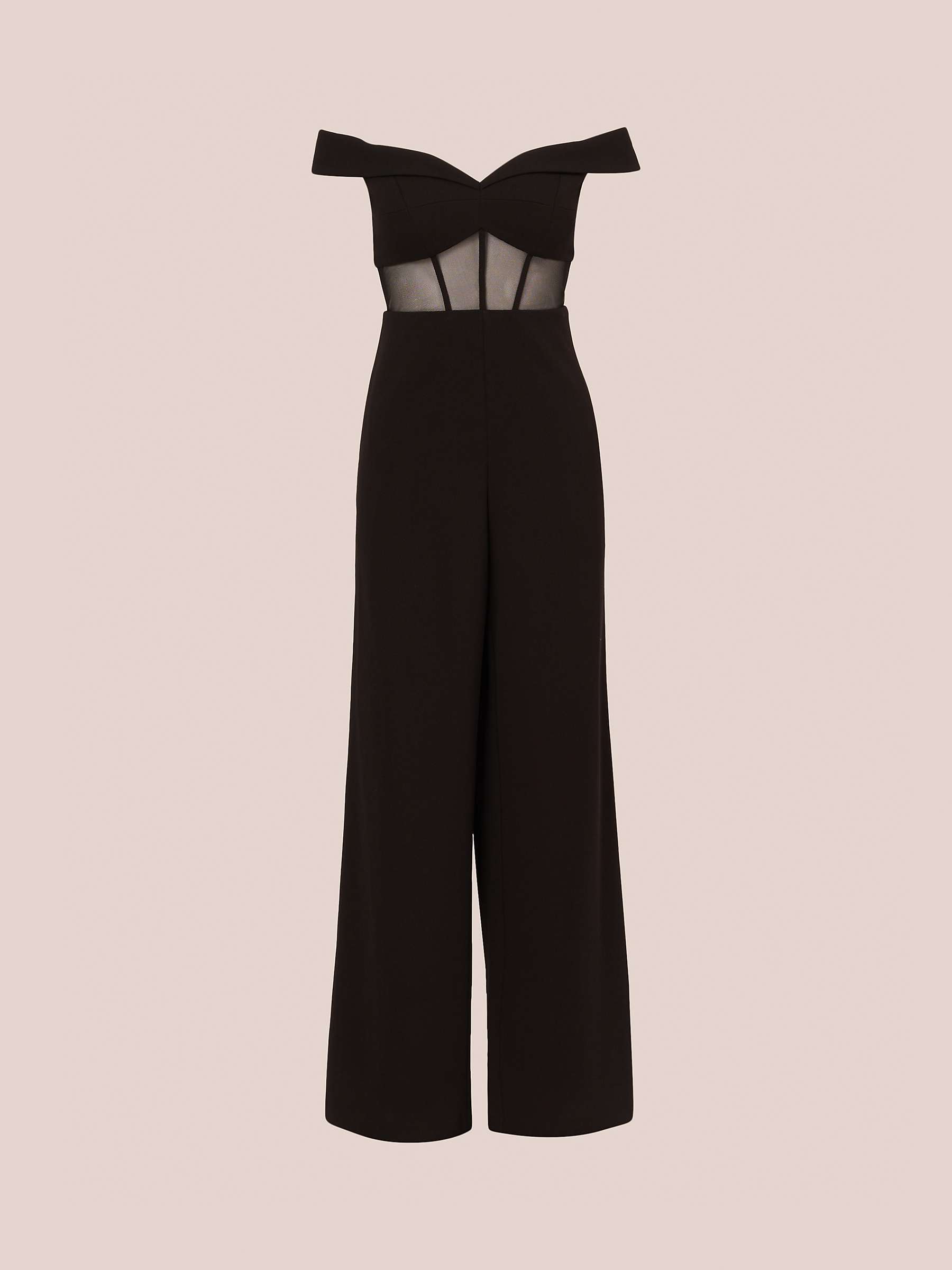 Buy Adrianna By Adrianna Papell Knit Crepe Jumpsuit, Black Online at johnlewis.com