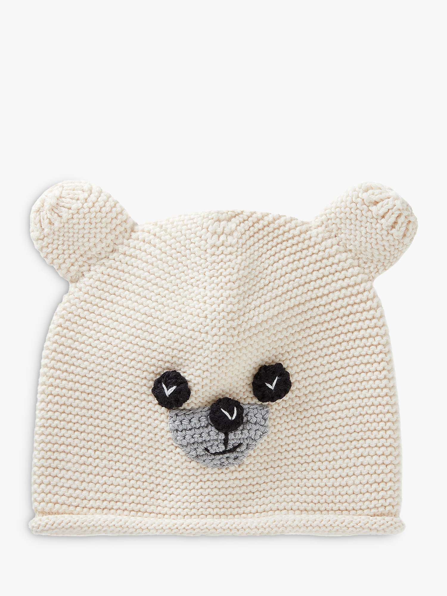 Buy Benetton Baby Tricot Animal Face Knit Hat Online at johnlewis.com
