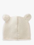 Benetton Baby Tricot Animal Face Knit Hat, Cream