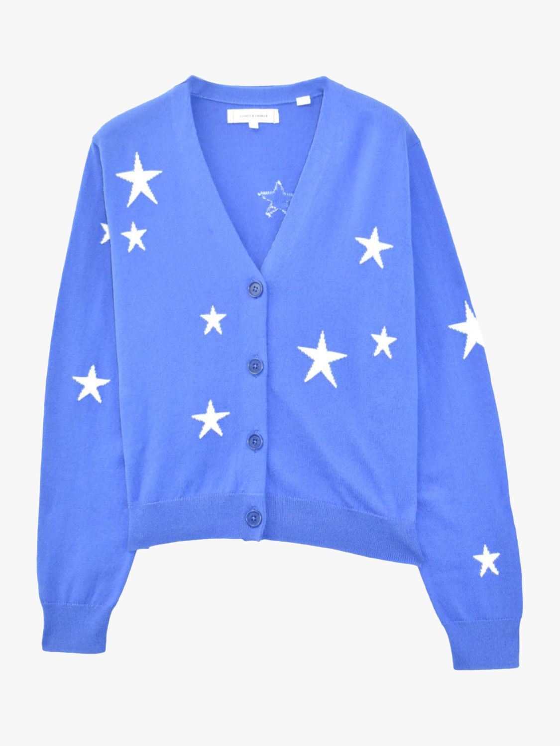 Buy Chinti & Parker Cotton Star Cardigan Online at johnlewis.com
