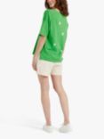 Chinti & Parker Cotton Star T-Shirt, Green/Cream
