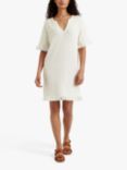 Chinti & Parker Mykonos Cotton Linen Blend Kaftan Dress, Cream
