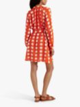 Chinti & Parker Ile De Re Mini Dress, Orange/Cream