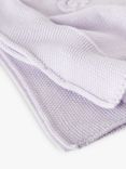 Benetton Baby Knitted Bunny Blanket, Mauve