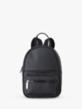 Benetton Kids' Logo Leatherette Backpack, Black