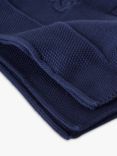 Benetton Baby Knitted Bunny Blanket, Night Blue