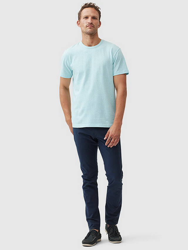 Rodd & Gunn Fairfield Cotton Linen Slim Fit T-Shirt, Mint