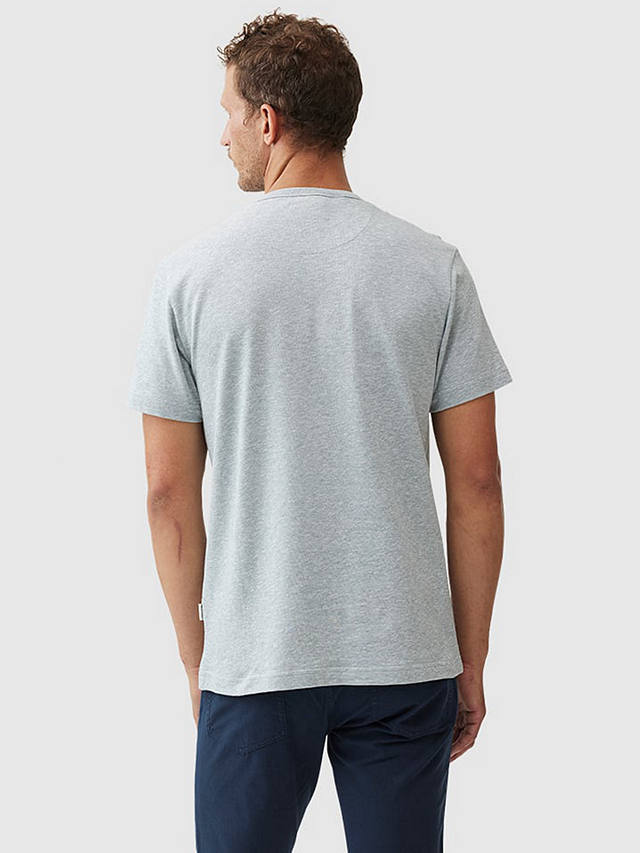 Rodd & Gunn Fairfield Cotton Linen Slim Fit T-Shirt, Ash